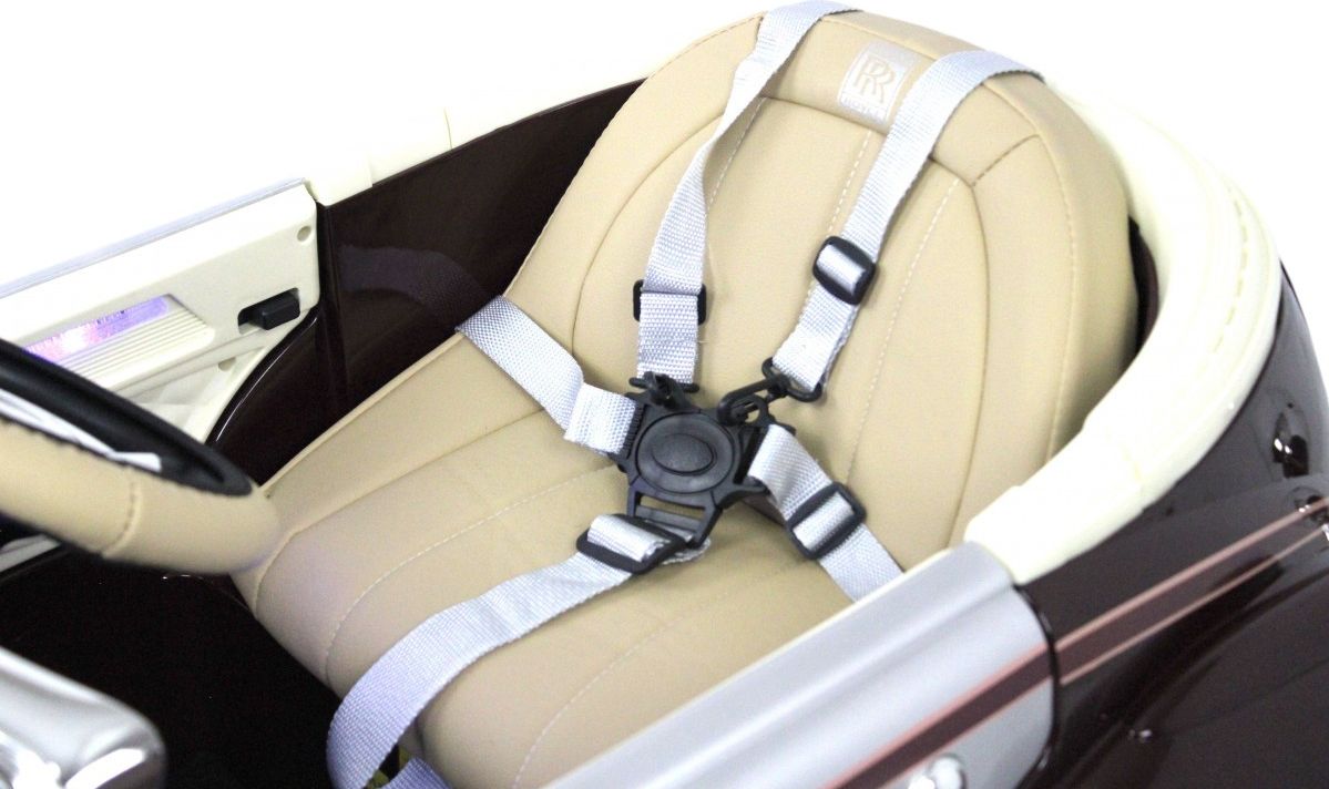 Детский электромобиль RiverToys Rolls-Royce (E444EE-RED-GLANEC) красный глянец