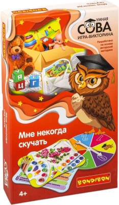(EU) Настольная игра Bondibon Игра-викторина Умная Сова «Мне некогда скучать»