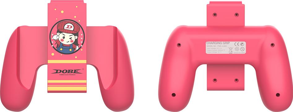 Подзаряжающий держатель DOBE для Nintendo Switch Joy-Con (красный) (iTNS-2145R)