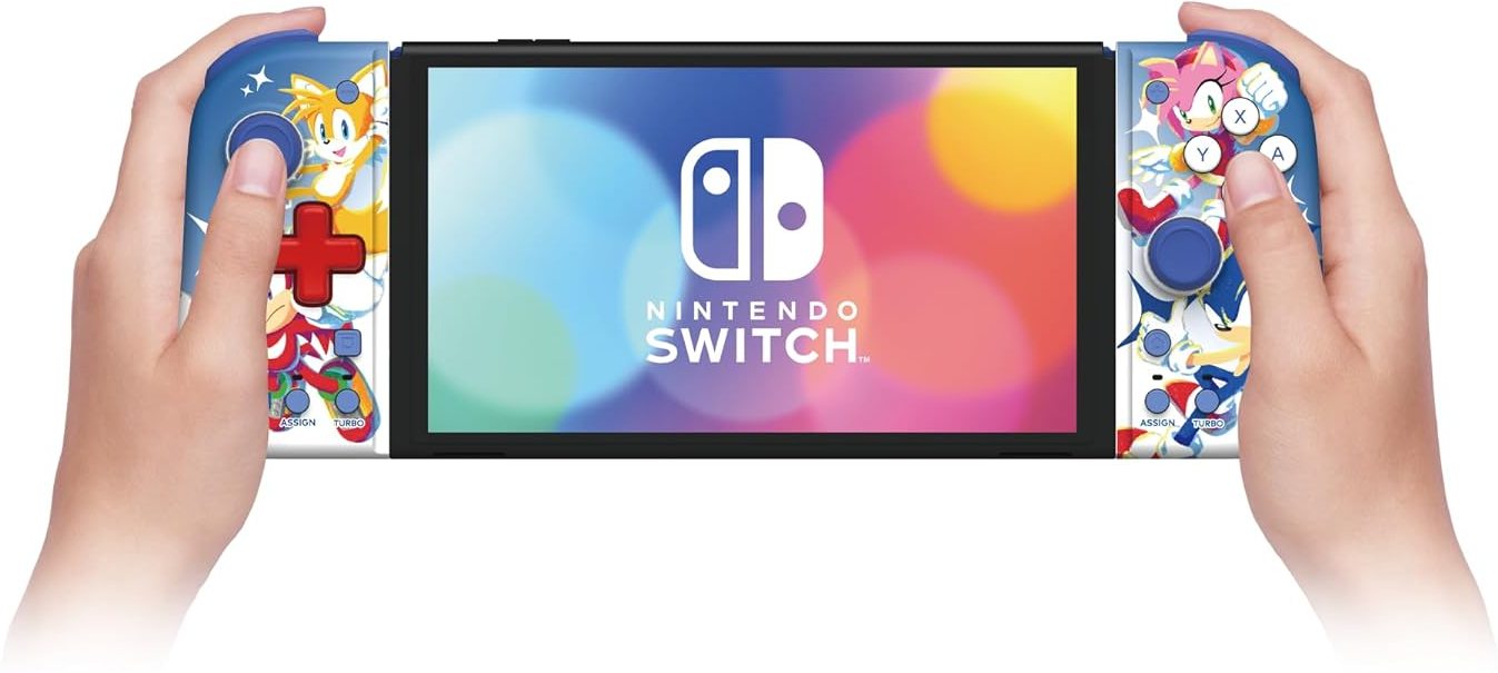 Контроллеры HORI Split Pad Compact (Sonic) для консоли Switch (NSW-465U)