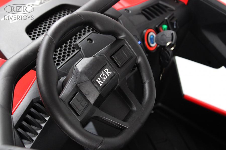 Детский электромобиль RiverToys C555CC красный