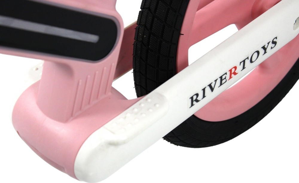 Детский беговел RiverToys (HB-003) (розовый)