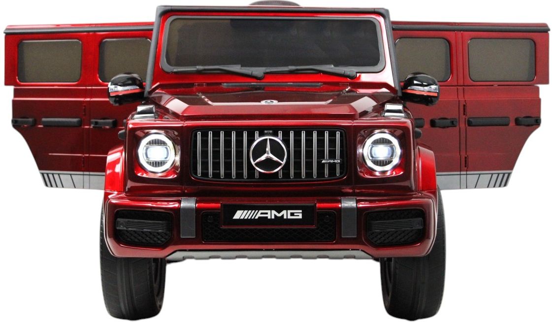 Детский электромобиль RiverToys Mercedes-Benz G63 (Mercedes-AMG-G63-K999KK-CHERRY-GLANEC) вишневый глянец