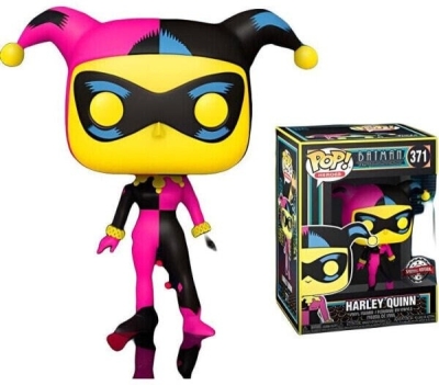 (CN) Фигурка Funko Pop! Heroes: Batman The Animated Series — Harley Quinn (Black Light) (371)