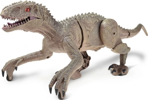 Радиоуправляемый робот CS toys серый динозавр Raptor Индоминус Рекс (3701-1A)