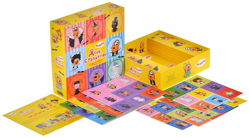 (EU) Настольная игра Hobby World Три кота: День страшилок