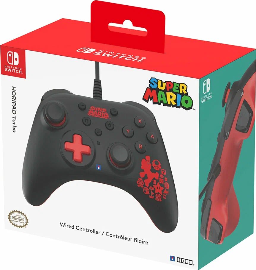 Геймпад Hori HORIPAD Turbo (Mario) для консоли Switch (NSW-462U)