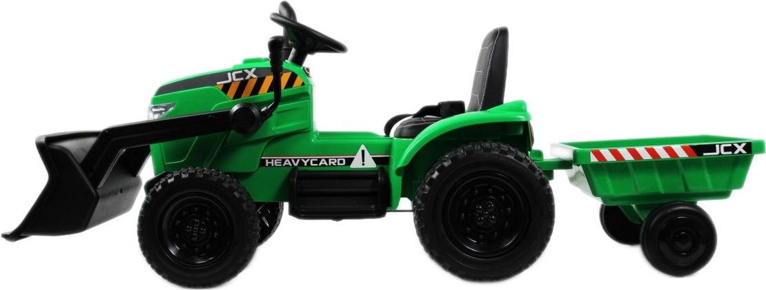 Детский электромобиль RiverToys трактор-погрузчик T333TT зеленый