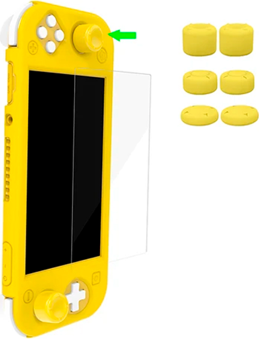 Набор аксессуаров Protective Pack 3в1 для Nintendo Switch Lite (TNS-19180) Dark Gray (тёмно-серый)