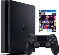 Sony PlayStation 4 Slim (1TB) (PS4, CUH-2216B) + игра FIFA 21