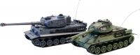 Радиоуправляемый танковый бой Zegan «Русский Т34» и «Немецкий Tiger» 1к28 ( ZEG-99824)