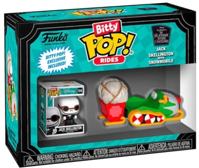 (EU) Фигурка Funko POP! Bitty Rides: Jack Skellington with Snowmobile (104)