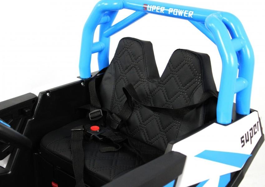 Детский электромобиль RiverToys F888FF 4WD синий