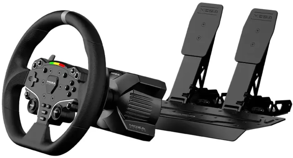 Игровой руль MOZA R3 Bundle for PC (R3 Base, ES Lite Wheel, SR-P Lite double Pedals,Table Clam）RS074