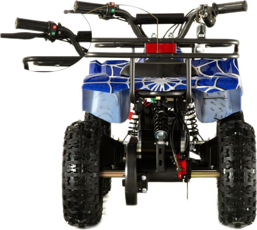 Детский электроквадроцикл RiverToys TIKI LUX синий Spider