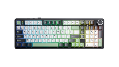 Клавиатура AULA F99Pro Star Vector свитчи, Чёрно-бело-зелёная