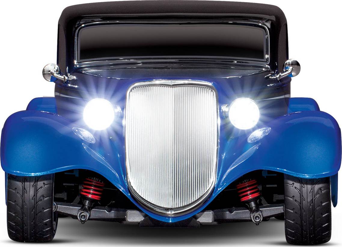 Радиоуправляемая модель туринг Traxxas 4-TEC 3.0 Hot Rod Coupe 1к10 4WD RTR (TRA93044-4-BL)