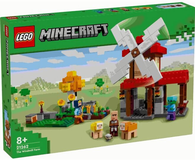 (EU) Конструктор LEGO Minecraft Ферма с ветряной мельницей (21262)