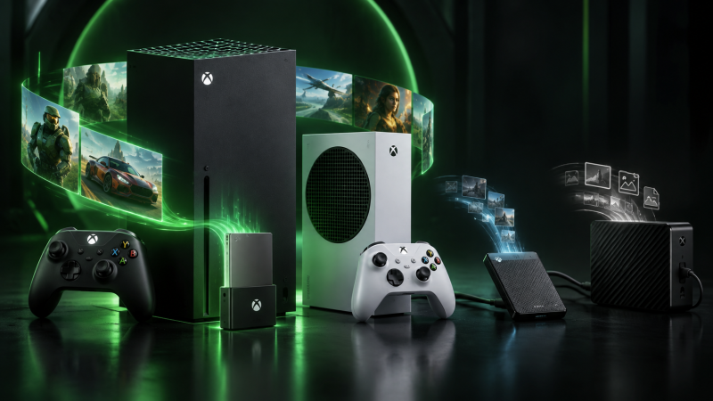 Карта расширения Xbox или внешний SSD и HDD — где можно запускать игры Series X|S