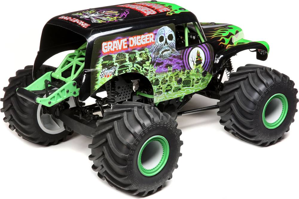 Радиоуправляемая модель монстр Losi LMT Solid Axle Grave Digger 4WD RTR 1к10 (LOS04021T1)