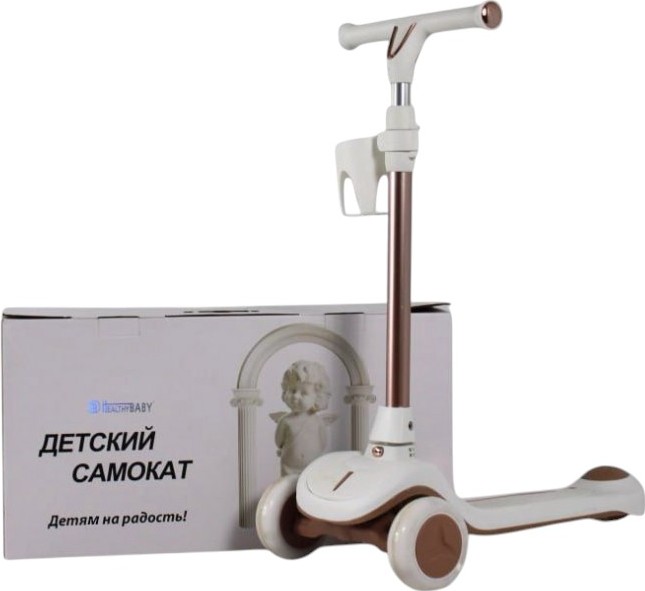 Детский cамокат-беговел RiverToys (HB-111-A) (белый)