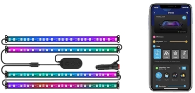 Умная светодиодная лента для автомобиля GOVEE RGBIC LED Interior Car Smart Strip Light