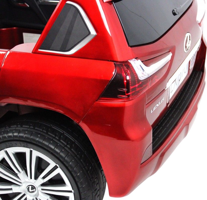 Детский электромобиль RiverToys Lexus LX570 (Y555YY) красный глянец
