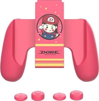 Подзаряжающий держатель DOBE для Nintendo Switch Joy-Con (красный) (iTNS-2145R)