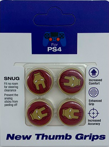 4 накладки на стики Iron Man для геймпада Dualshock PS4