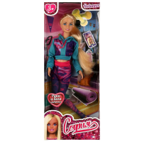 Кукла 29 см София , руки и ноги сгиб, собака, кор КАРАПУЗ в кор.24шт 66001PET-S1-S-BB