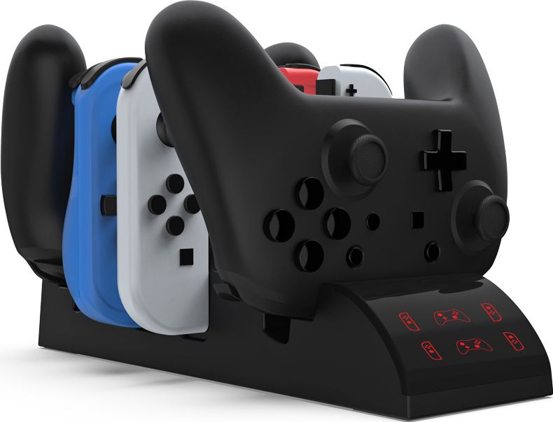 Зарядная док-станция DOBE «6 в 1» для Nintendo Switch (белая) (TNS-19035)