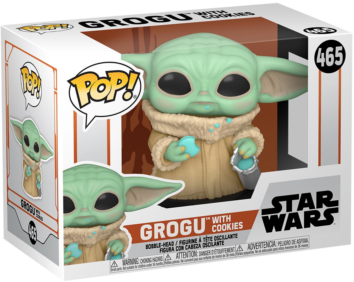 Фигурка Funko POP! Bobble: Star Wars: Mandalorian: Grogu with Cookies (54531)