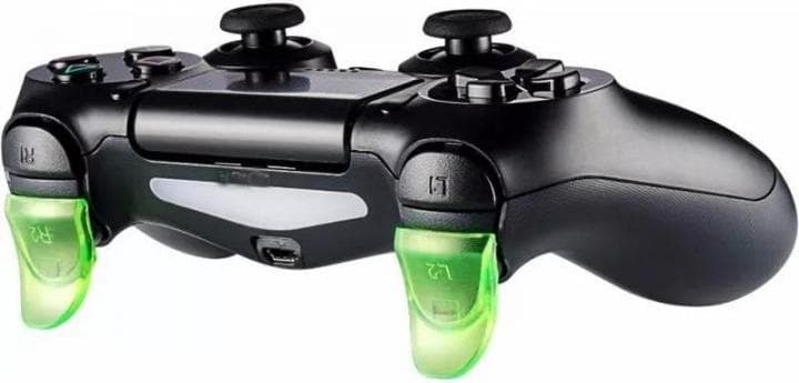 2 накладки на триггеры для DualShock 4 (зелёные)