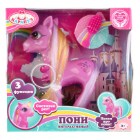Пони 15 см светится рог, озвученный, поет песню, расческа в комплекте, КАРАПУЗ в кор.36шт A106380-RU