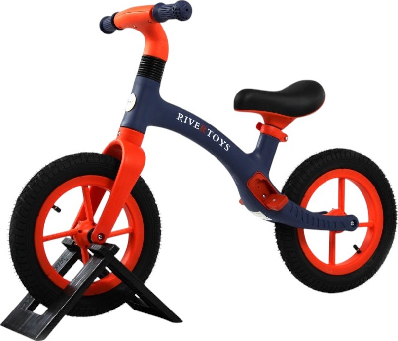 Детский беговел RiverToys (HB-001) (синий)