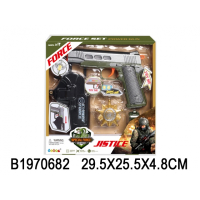 Оружие звуковое, пистолет свет+звук, с аксесс. 34660, B1970682