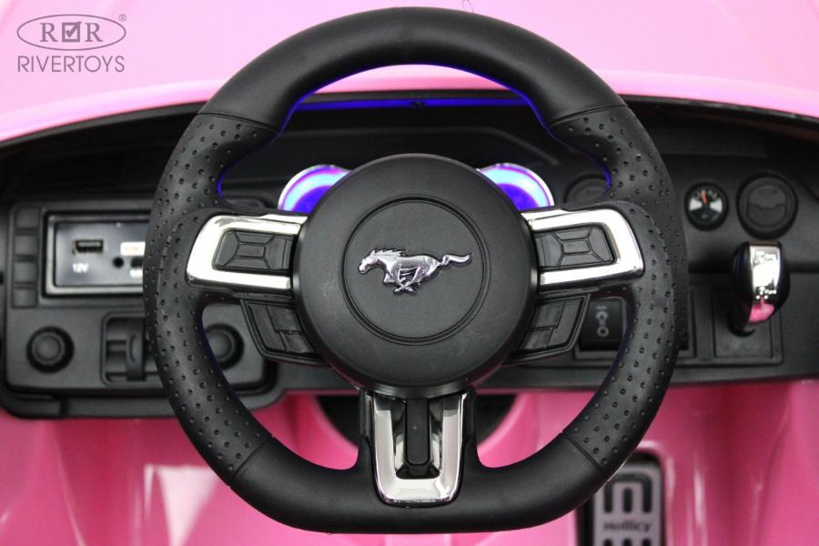 Детский электромобиль RiverToys Ford Mustang GT (A222MP) розовый