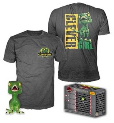 (EU) Футболка и фигурка Funko POP! Movies: Velociraptor Clever Girl (Exclusive) (888)