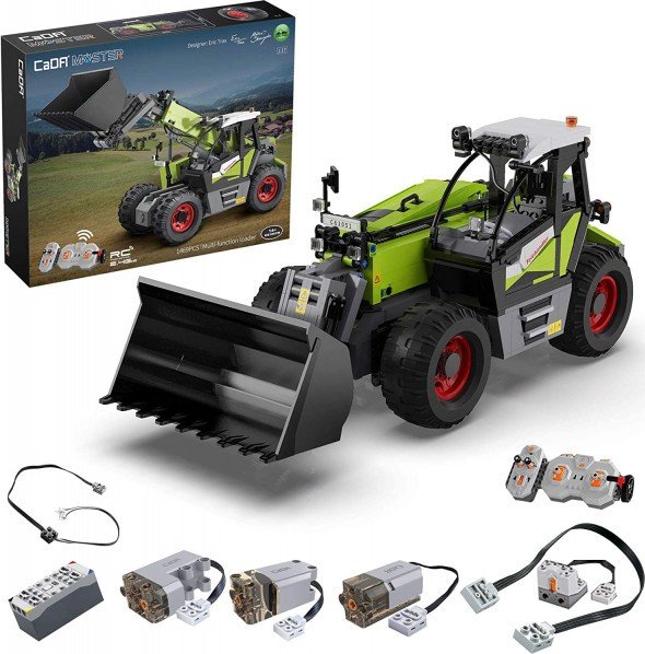 Радиоуправляемый конструктор Double E Cada Technics бульдозер-погрузчик (1469 деталей)(C61051W)