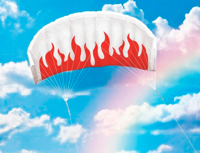 Воздушный змей HASI управляемый парашют Пламя 140 (HASI-52140)