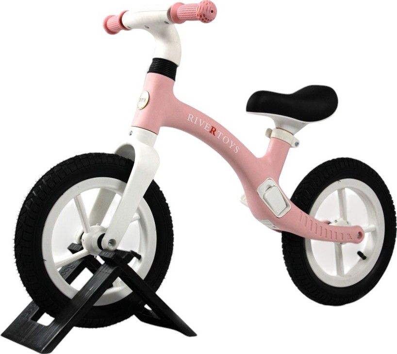 Детский беговел RiverToys (HB-001) (розовый)