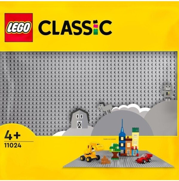 (EU) Конструктор LEGO Classic базовая пластина, Серый (11024)
