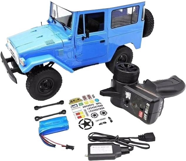 Радиоуправляемая модель WPL внедорожник Toyota FJ40 4WD (1к16) Blue (WPLC-34-BLUE)