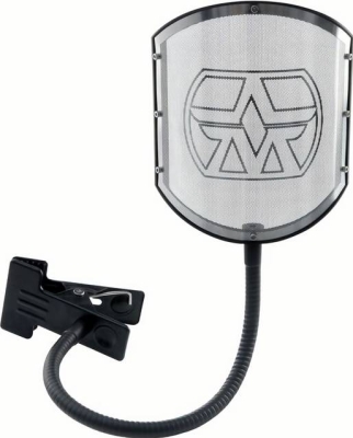 (EU) Поп-фильтр Aston Microphones Shield GN, с гусеничной штангой, из нержавеющей стали