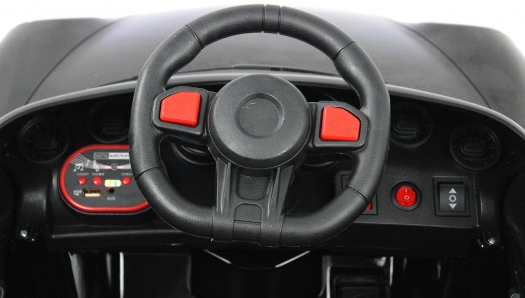 Детский электромобиль RiverToys F333FF черный глянец