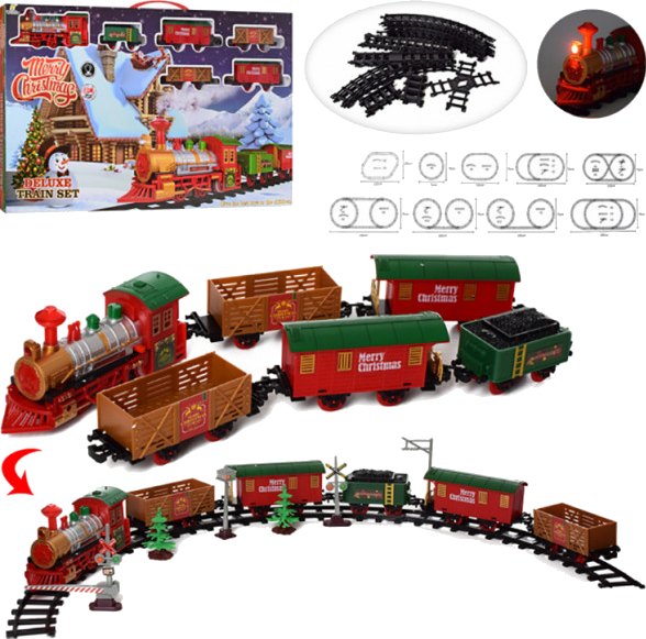 Железная дорога Deluxe Train Новогодний экспресс Fenfa 9,3 м 1603B