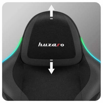 (EU) Игровое кресло Huzaro HZ-FORCE 4.6 RGB BLACK MESH, 276249402, Чёрное