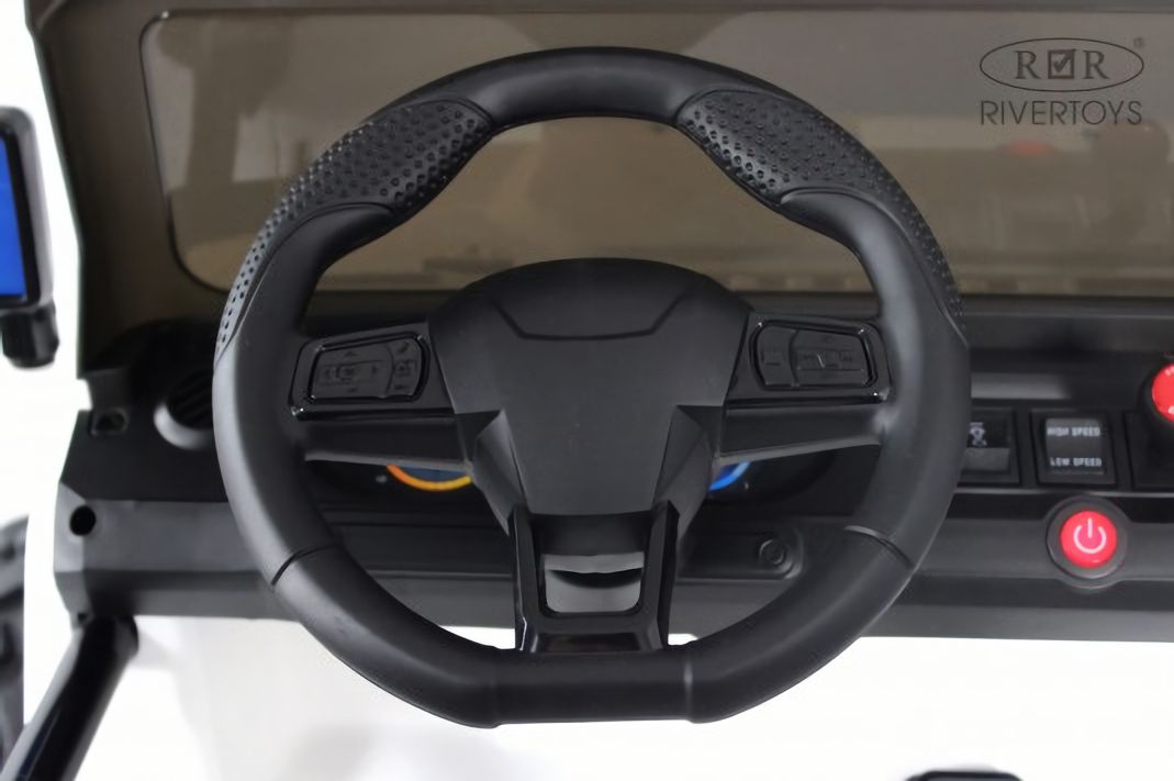 Детский электромобиль Jeep A222AA белый