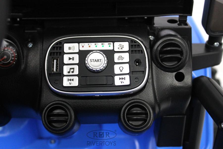 Детский электромобиль RiverToys T222TT 4WD синий