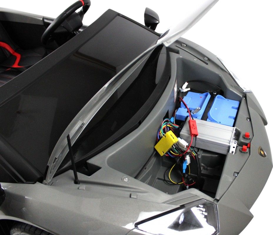 Детский электромобиль RiverToys Lamborghini Aventador SV (M777MM) серый